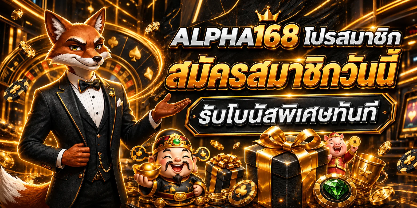 ALPHA168 โปรสมาชิกและโบนัสพิเศษ